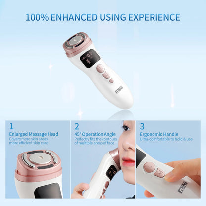 Mini HIFU Facial Lifting Device – Ultrasonic RF EMS Skin Tightening & Anti-Wrinkle Massager for Home Use