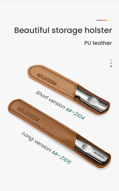 MR.GREEN Double-Sided Stainless Steel Nail File – Professional Manicure & Pedicure Grooming Tool for Finger & Toenails