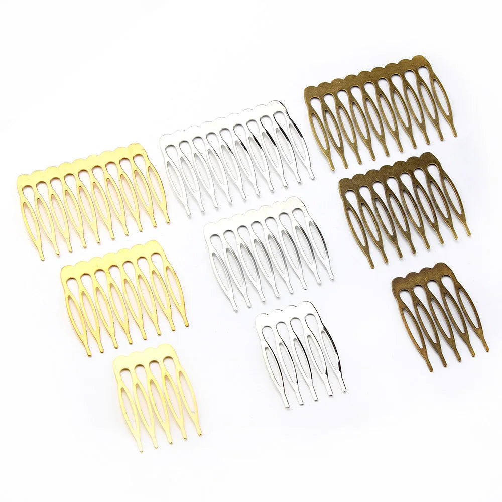 Set de 10 Horquillas y Peinetas para Novia – Accesorios Nupciales de Rodio, Bronce y Oro | Elegante Joyería de Alambre para el Cabello de Novias