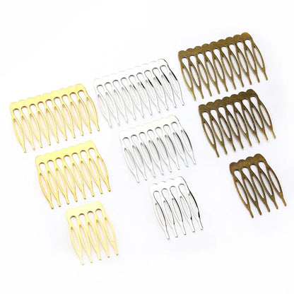 Set de 10 Horquillas y Peinetas para Novia – Accesorios Nupciales de Rodio, Bronce y Oro | Elegante Joyería de Alambre para el Cabello de Novias