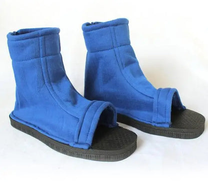 Anime Cosplay Shoes – Unisex Footwear | Black / Blue / White Soft Cotton Boots & Sandals (Halloween / Christmas / Party Costume)