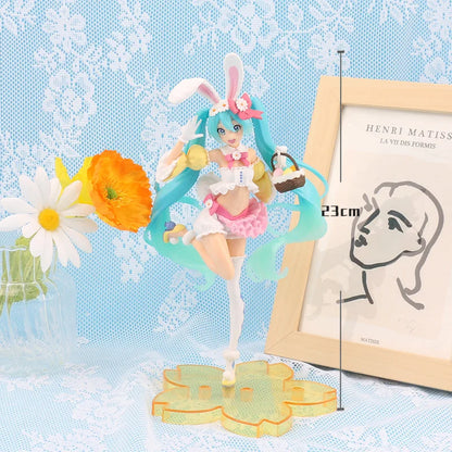 Hatsune Miku Anime Figure – Virtual Singer Manga Statue Figurine Model Toy for Desk Decoration, Cake Topper & Gift