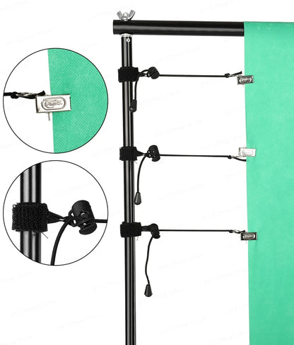 Photography Backdrop Stand Kit – Photo Studio Background Support System with Carry Bag