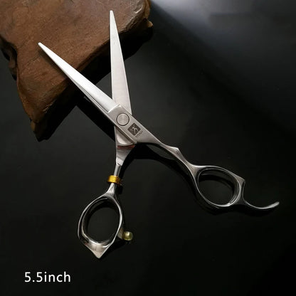 TITAN Professional Barber Scissors – Japan 440C Steel Hair Cutting & Thinning Shears | 5.0/5.5/6.0/6.5 Inch Hairdressing Tools