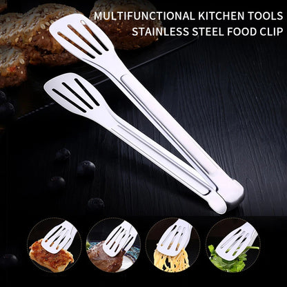 Pinzas de Cocina de Acero Inoxidable – Pinzas Resistentes al Calor para Servir, BBQ, Pan y Ensaladas