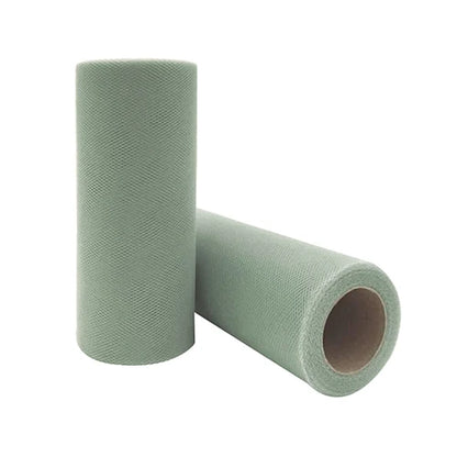25-Yard Tulle Fabric Roll – 15cm Organza Ribbon for Weddings, Baby Showers, Crafts & Party Decorations