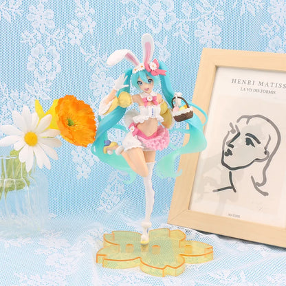 Hatsune Miku Anime Figure – Virtual Singer Manga Statue Figurine Model Toy for Desk Decoration, Cake Topper & Gift