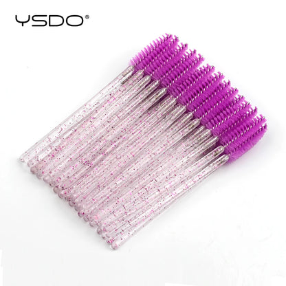 5/50 brosses à cils – Brosses à mascara jetables, outils d'extension de faux cils, brosses applicateurs de type goupillon pour le maquillage, la beauté et les cosmétiques