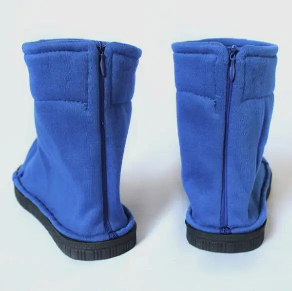 Anime Cosplay Shoes – Unisex Footwear | Black / Blue / White Soft Cotton Boots & Sandals (Halloween / Christmas / Party Costume)