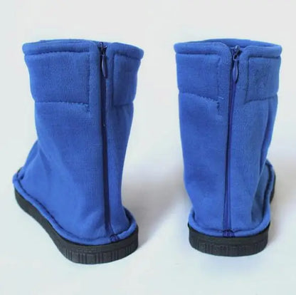 Anime Cosplay Shoes – Unisex Footwear | Black / Blue / White Soft Cotton Boots & Sandals (Halloween / Christmas / Party Costume)