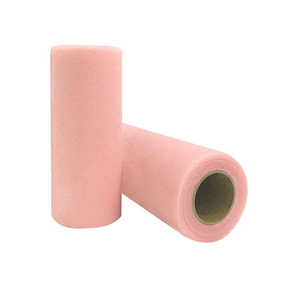 25-Yard Tulle Fabric Roll – 15cm Organza Ribbon for Weddings, Baby Showers, Crafts & Party Decorations