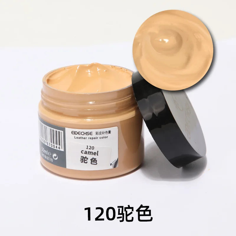 Leather Repair Kit for Car Seats & Furniture – Liquid Leather Recoloring Balm for Scratches, Cracks, Tears & Restoration