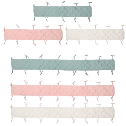 Protège-barreaux de lit en coton – Protection douce anti-morsure pour clôture de lit de bébé et barrière de sécurité