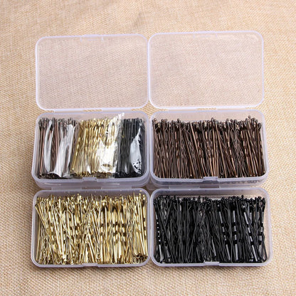 Juego de horquillas metálicas de 150 piezas para mujer – Pasadores y horquillas de peinado para bodas, peinados rizados y ondulados