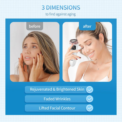 Mini HIFU Facial Lifting Device – Ultrasonic RF EMS Skin Tightening & Anti-Wrinkle Massager for Home Use