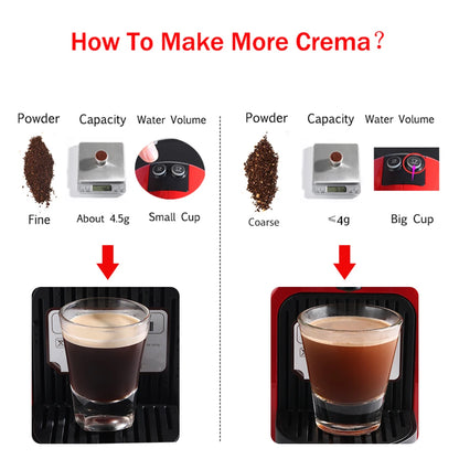 Capsules de café Nespresso réutilisables – Dosettes filtrantes à espresso en acier inoxydable, capsules de café Crema rechargeables avec design amélioré pour machine à café domestique