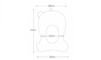 Portable Baby Bath Support Cushion – Adjustable Newborn Bathtub Pad & Foldable Infant Bath Seat