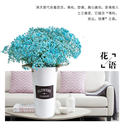Flores de Paniculata Secas Naturales de 40-50cm – Ramo de Gypsophila Paniculata para Decoración de Bodas, Regalos y Decoración Floral del Hogar