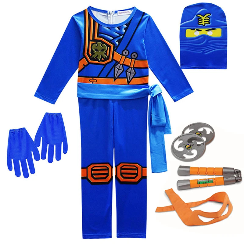 Ninja Cosplay Costume – Anime Carnival Outfit for Boys (Ages 4–10), Fantasy Dress-Up Suit for Halloween & Party