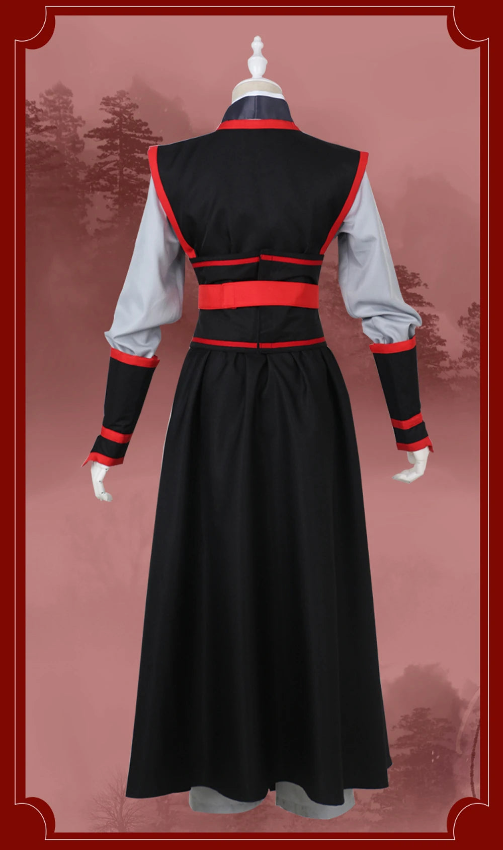 Wei Wuxian Inspired Cosplay Costume – Grandmaster of Demonic Cultivation Anime Roleplay Outfit for Men