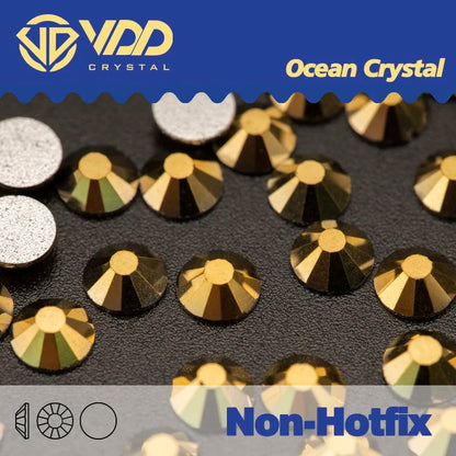 VDD AAAAA Diamantes de Imitación de Cristal de Fondo Plano – Piedras de Cristal Brillantes Sin Fijación en Caliente para Decoración de Uñas, Manualidades y Proyectos de Bricolaje