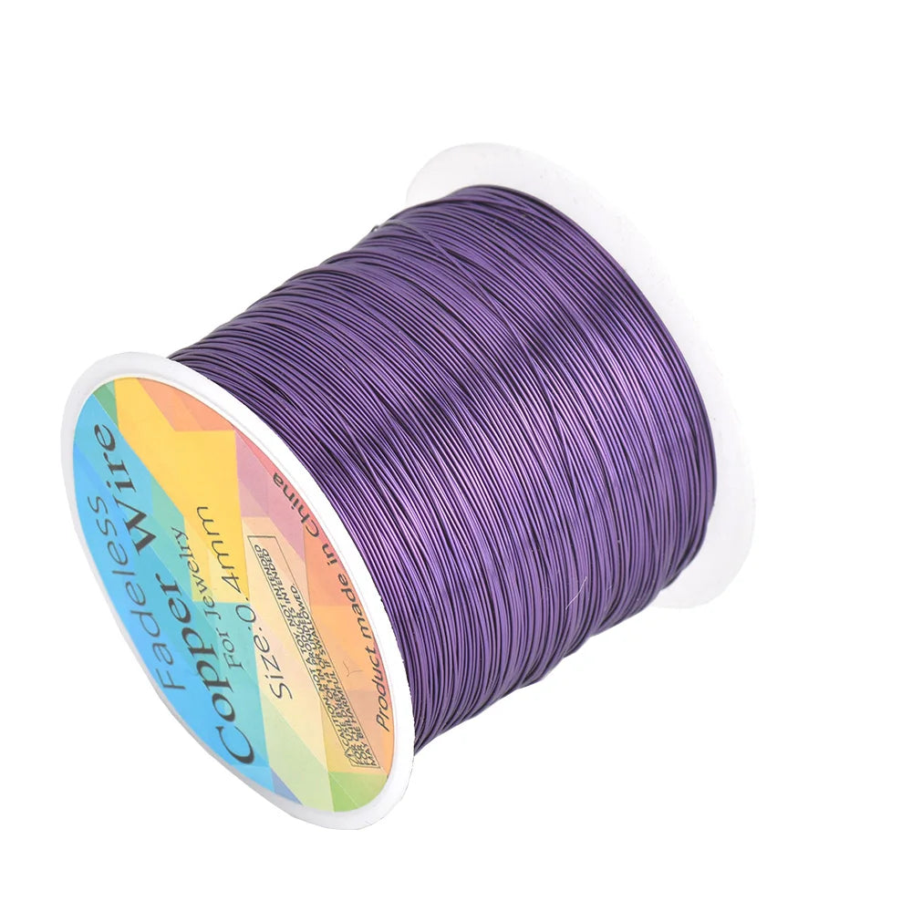 Alambre de Cobre para Joyería Resistente al Deslustre (0.3mm, 0.4mm y 0.5mm) – Alambre para Cuentas de Manualidades para Fabricación de Joyas y Artesanías DIY