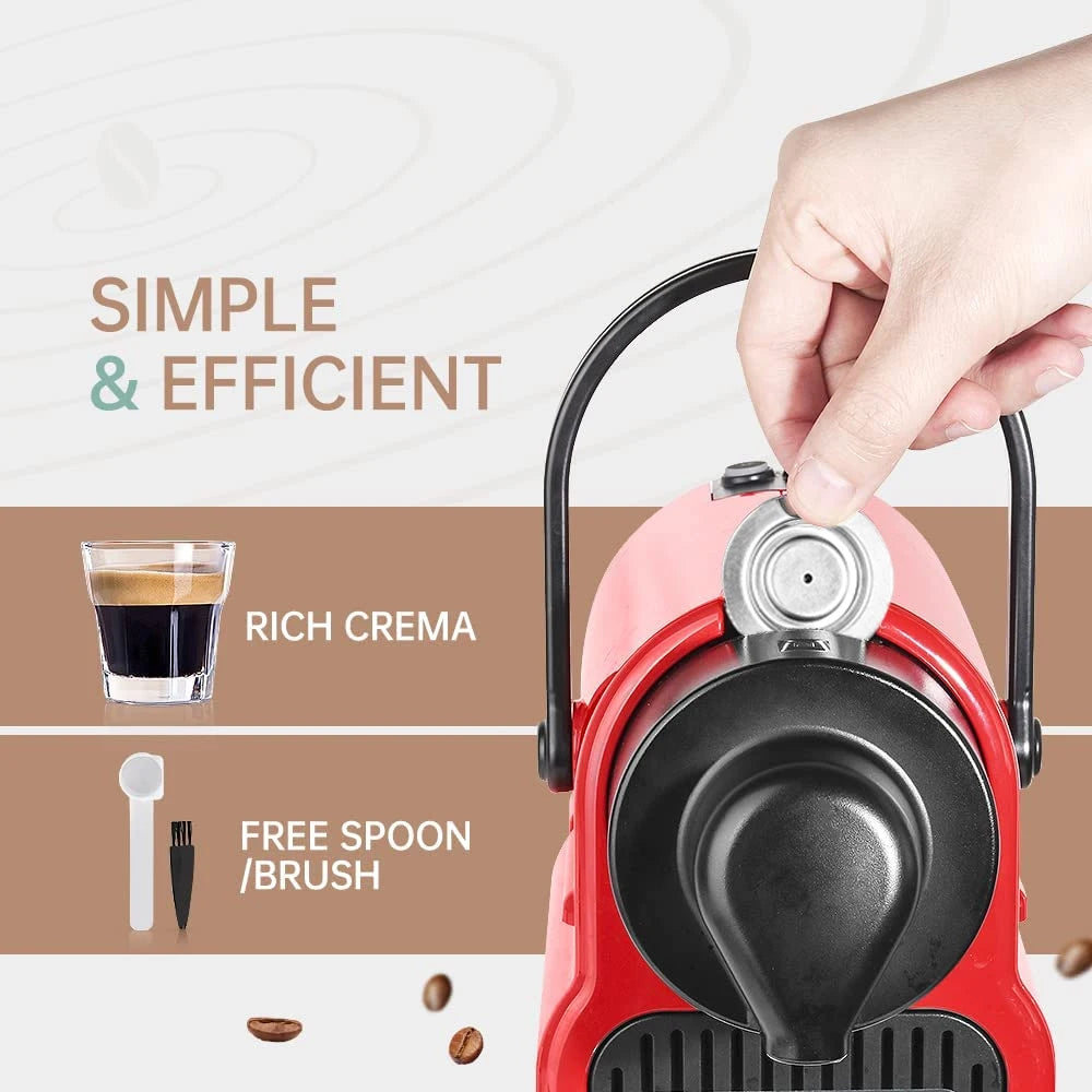 iCafilas Reusable Coffee Capsule – Stainless Steel Refillable Coffee Pod Filter Compatible with Nespresso Coffee Machines, Eco-Friendly Reusable Espresso Cup for Home Brewing