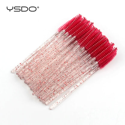 5/50 brosses à cils – Brosses à mascara jetables, outils d'extension de faux cils, brosses applicateurs de type goupillon pour le maquillage, la beauté et les cosmétiques
