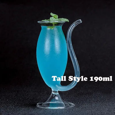 Creative Animal-Shaped Cocktail Glass, Porcupine Fish Swan Rose Octopus Bird Design Drinking Cup, Novelty Bar Drinkware for KTV, Night Parties and Gifts