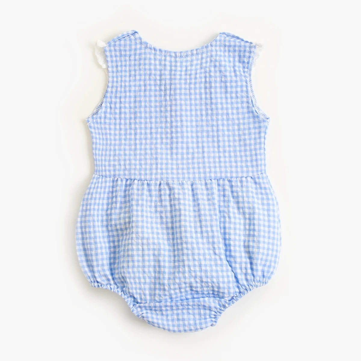 Sanlutoz Body de algodón de verano para bebé – Pelele sin mangas a cuadros de princesa para recién nacidas y bebés pequeñas