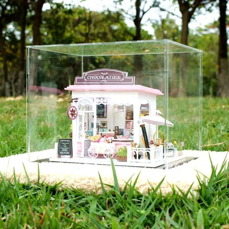 Estuche de exhibición de acrílico transparente para coleccionables - Vitrina protectora a prueba de polvo para figuras de acción y juguetes