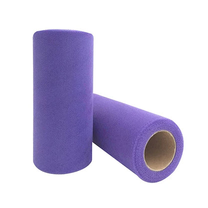 25-Yard Tulle Fabric Roll – 15cm Organza Ribbon for Weddings, Baby Showers, Crafts & Party Decorations
