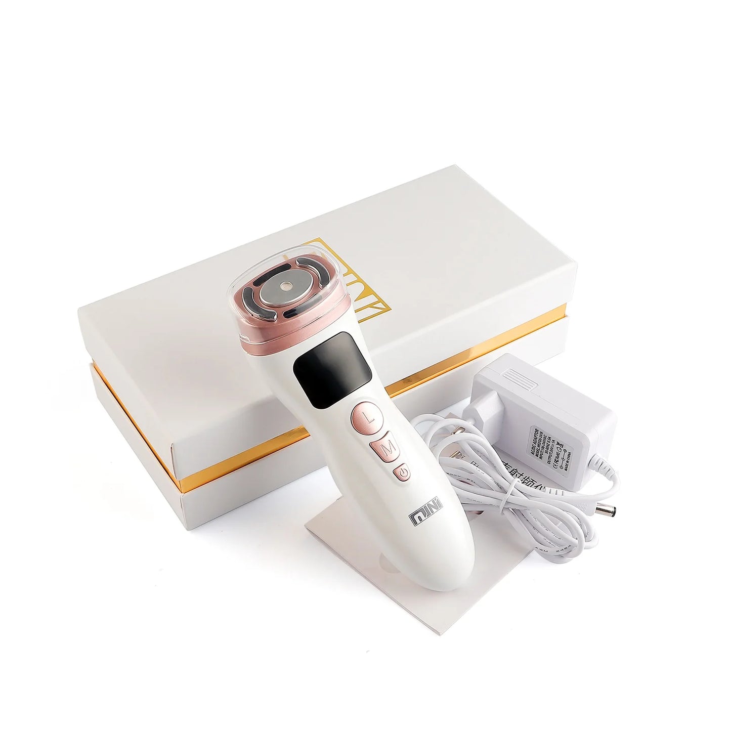 Mini HIFU Facial Lifting Device – Ultrasonic RF EMS Skin Tightening & Anti-Wrinkle Massager for Home Use