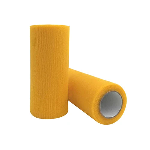 25-Yard Tulle Fabric Roll – 15cm Organza Ribbon for Weddings, Baby Showers, Crafts & Party Decorations