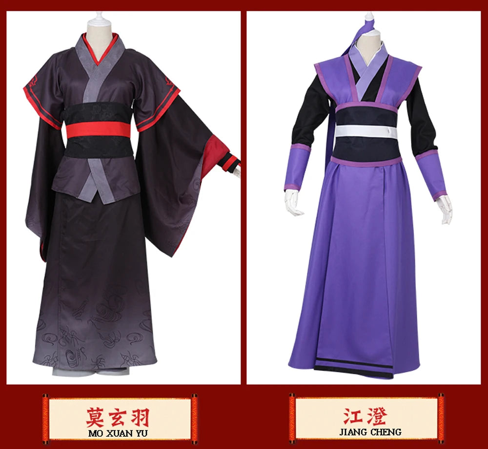 Wei Wuxian Inspired Cosplay Costume – Grandmaster of Demonic Cultivation Anime Roleplay Outfit for Men