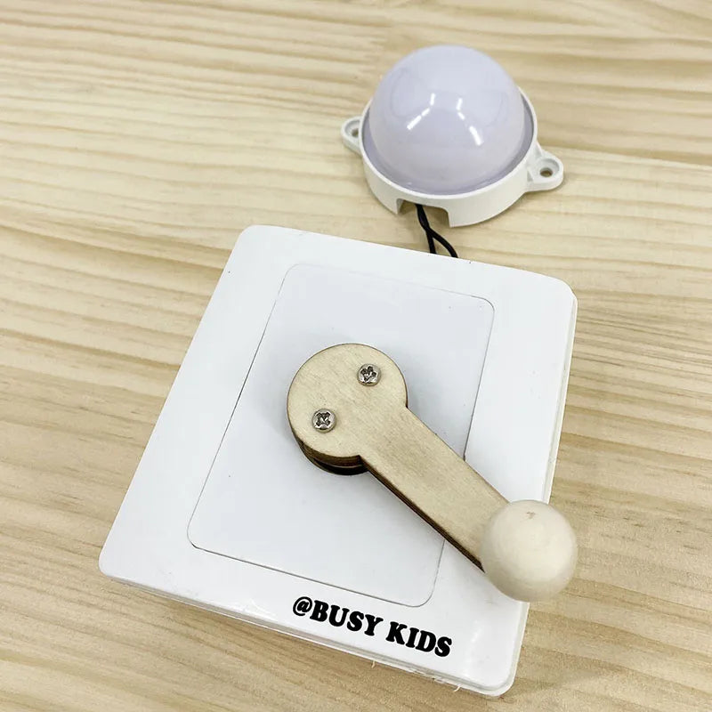 Accesorios Montessori para tablero de actividades DIY – Piezas para tablero sensorial de bebés para el aprendizaje temprano y el desarrollo de habilidades