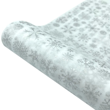 10PCS Christmas Snowflake Tissue Wrapping Paper – DIY Craft Paper for Gift Boxes, Flowers, Weddings, Festive Parties & Holiday Decor