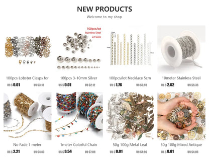 200-Piece Open Jump Rings Connectors Set – Metal Split Rings for DIY Necklaces, Bracelets, Earrings, Pendants & Jewelry Making Crafts