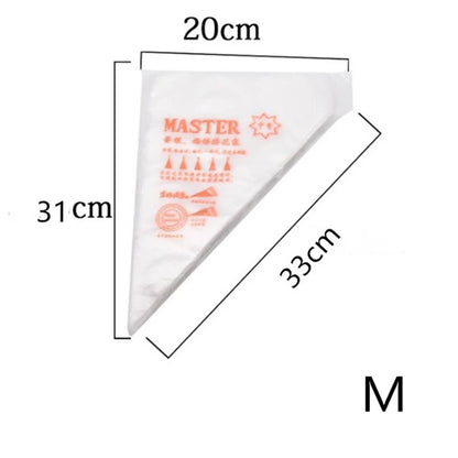 Poches à Douille Jetables – 20/50/100pcs Sacs à Glaçage pour Décoration de Gâteaux, Outils de Pochage Crème et Glaçage, Fournitures de Décoration Cupcakes & Desserts, Accessoires de Cuisson de Cuisine