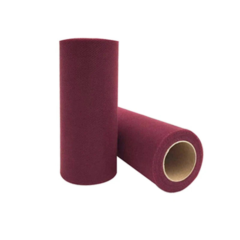 25-Yard Tulle Fabric Roll – 15cm Organza Ribbon for Weddings, Baby Showers, Crafts & Party Decorations