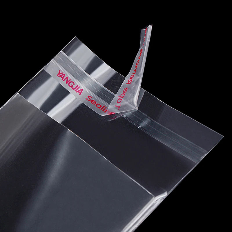 Transparent Self-Adhesive Plastic Bags – Resealable Clear Packaging Pouches for Jewelry, Pens, Candy, Cookies & Small Gift Items