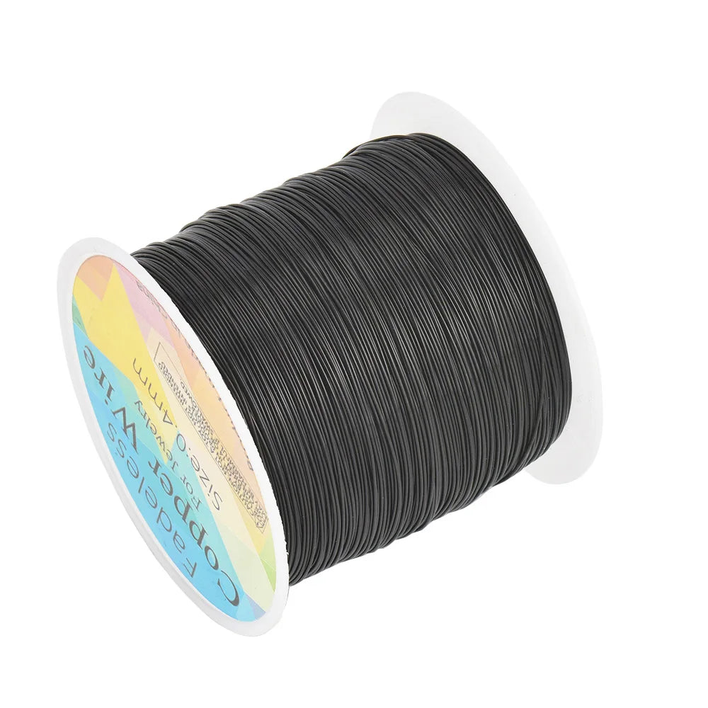 Alambre de Cobre para Joyería Resistente al Deslustre (0.3mm, 0.4mm y 0.5mm) – Alambre para Cuentas de Manualidades para Fabricación de Joyas y Artesanías DIY