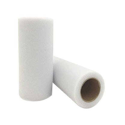 25-Yard Tulle Fabric Roll – 15cm Organza Ribbon for Weddings, Baby Showers, Crafts & Party Decorations