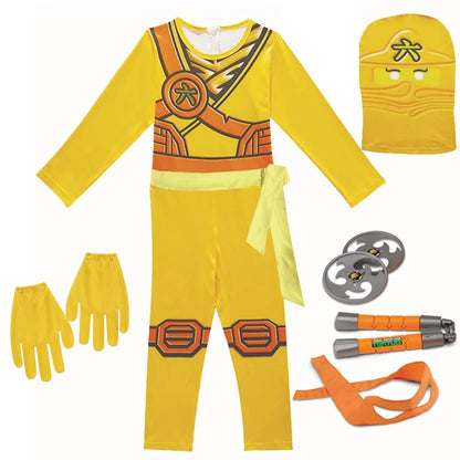 Ninja Cosplay Costume – Anime Carnival Outfit for Boys (Ages 4–10), Fantasy Dress-Up Suit for Halloween & Party
