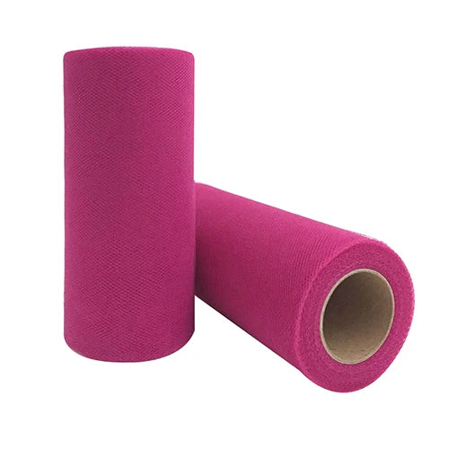 25-Yard Tulle Fabric Roll – 15cm Organza Ribbon for Weddings, Baby Showers, Crafts & Party Decorations