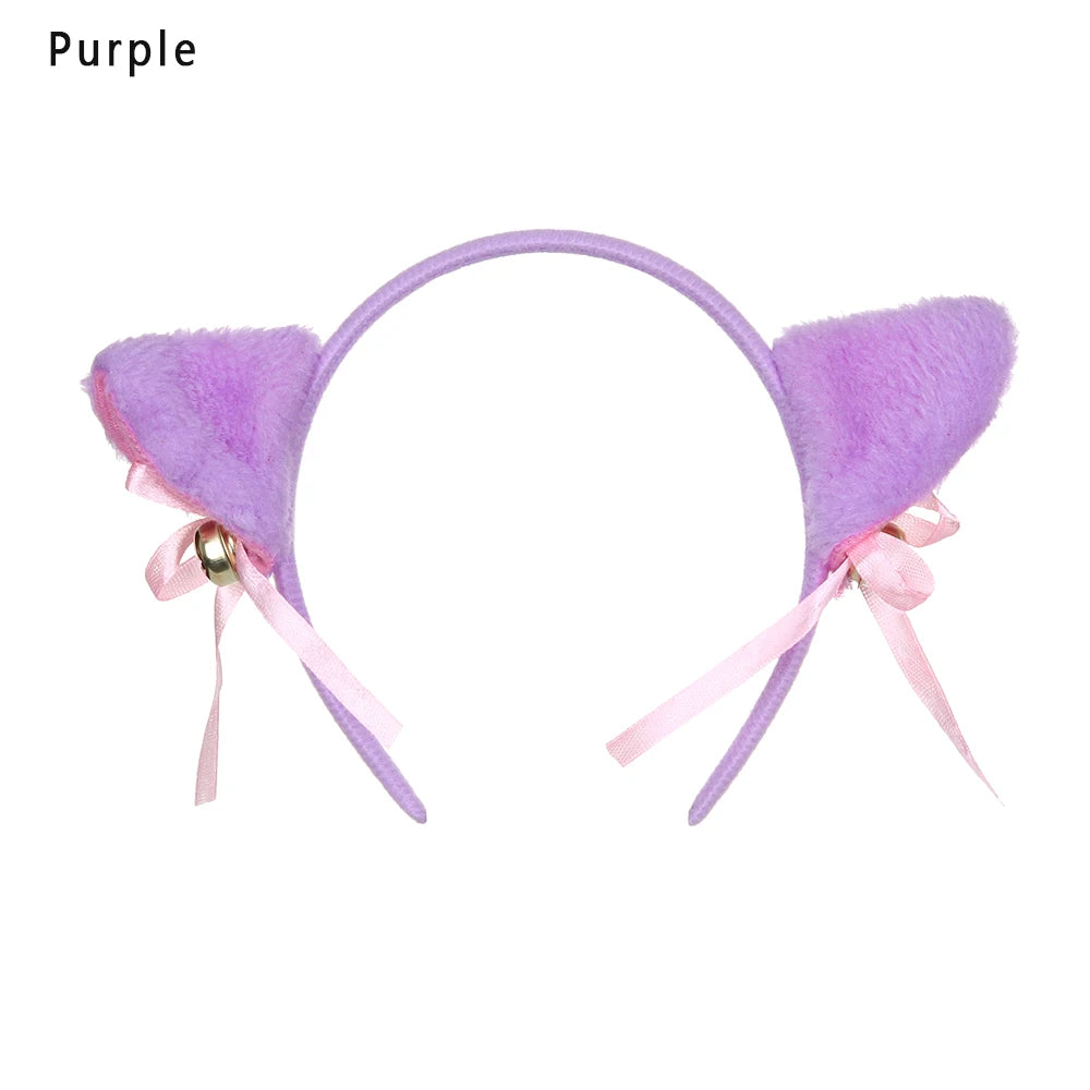 Cute Plush Cat Ear Hair Clips, Fluffy Sweet Lolita Anime Cosplay Hairpins, Kawaii Cartoon Animal Hair Accessories for Girls, Costume Parties, and Everyday Wear