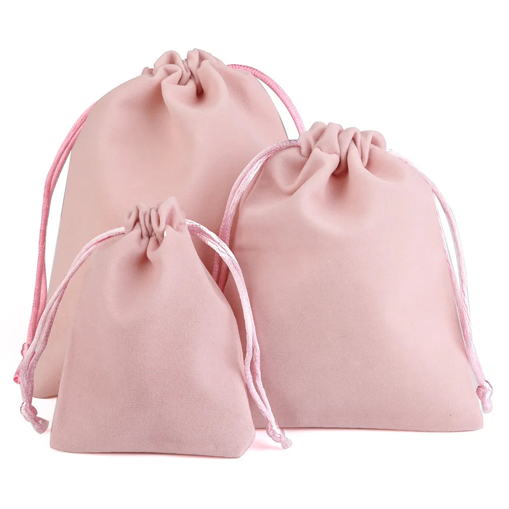 Sachets Cadeaux en Velours (10 pièces) – Pochettes Souples pour Bijoux (Bagues, Boucles d'Oreilles, Colliers), Petits Cadeaux, Faveurs de Mariage et Emballages de Noël