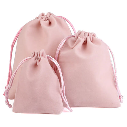 Sachets Cadeaux en Velours (10 pièces) – Pochettes Souples pour Bijoux (Bagues, Boucles d'Oreilles, Colliers), Petits Cadeaux, Faveurs de Mariage et Emballages de Noël