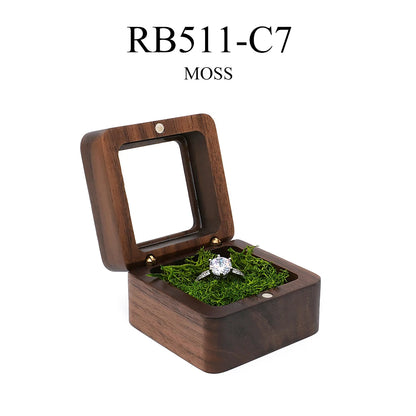 Personalized Wooden Jewelry Box with Custom Engraving for Rings, Earrings, Bracelets, Wedding Proposals & Gift Packaging