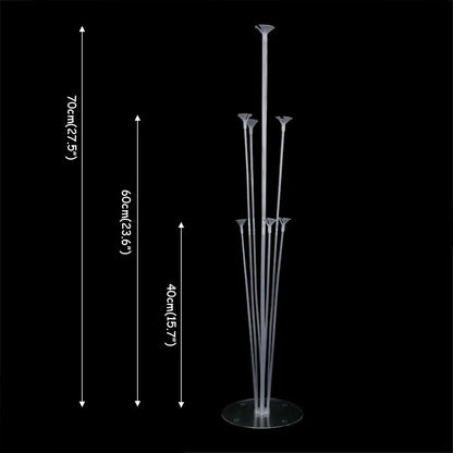 Kit de Soporte de Columna para Globos – Soporte Metálico para Globos con Base para Globos de Látex para Baby Shower, Cumpleaños, Bodas y Decoraciones de Fiestas